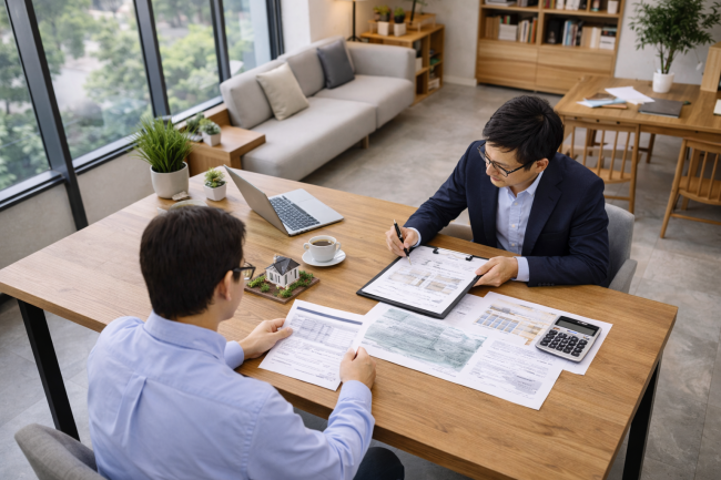 築年数が古い家の売却について相談するイメージ