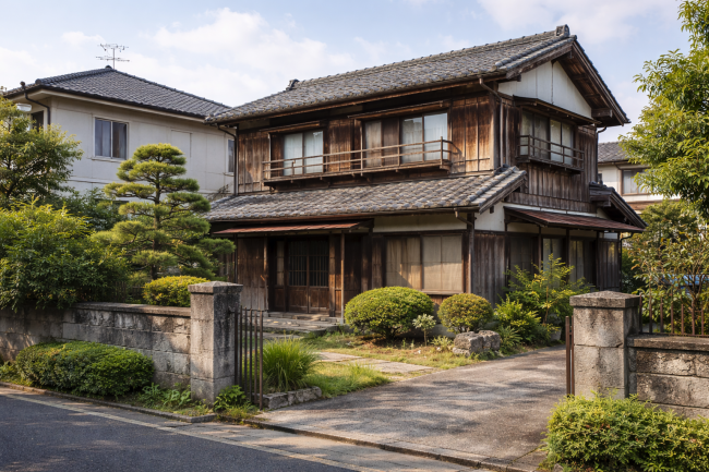 築年数が古い住宅の外観イメージ