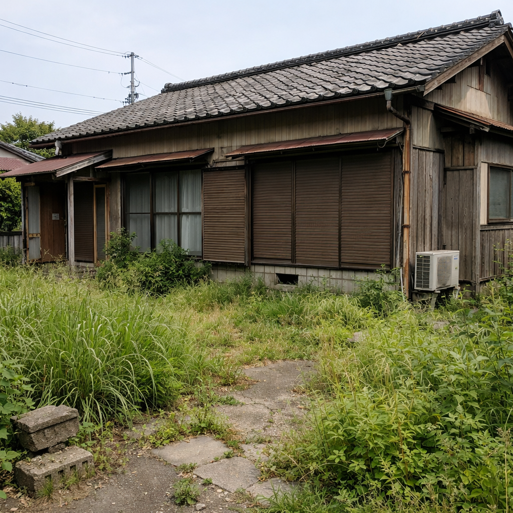 「相続後に空き家となった住宅の一例」